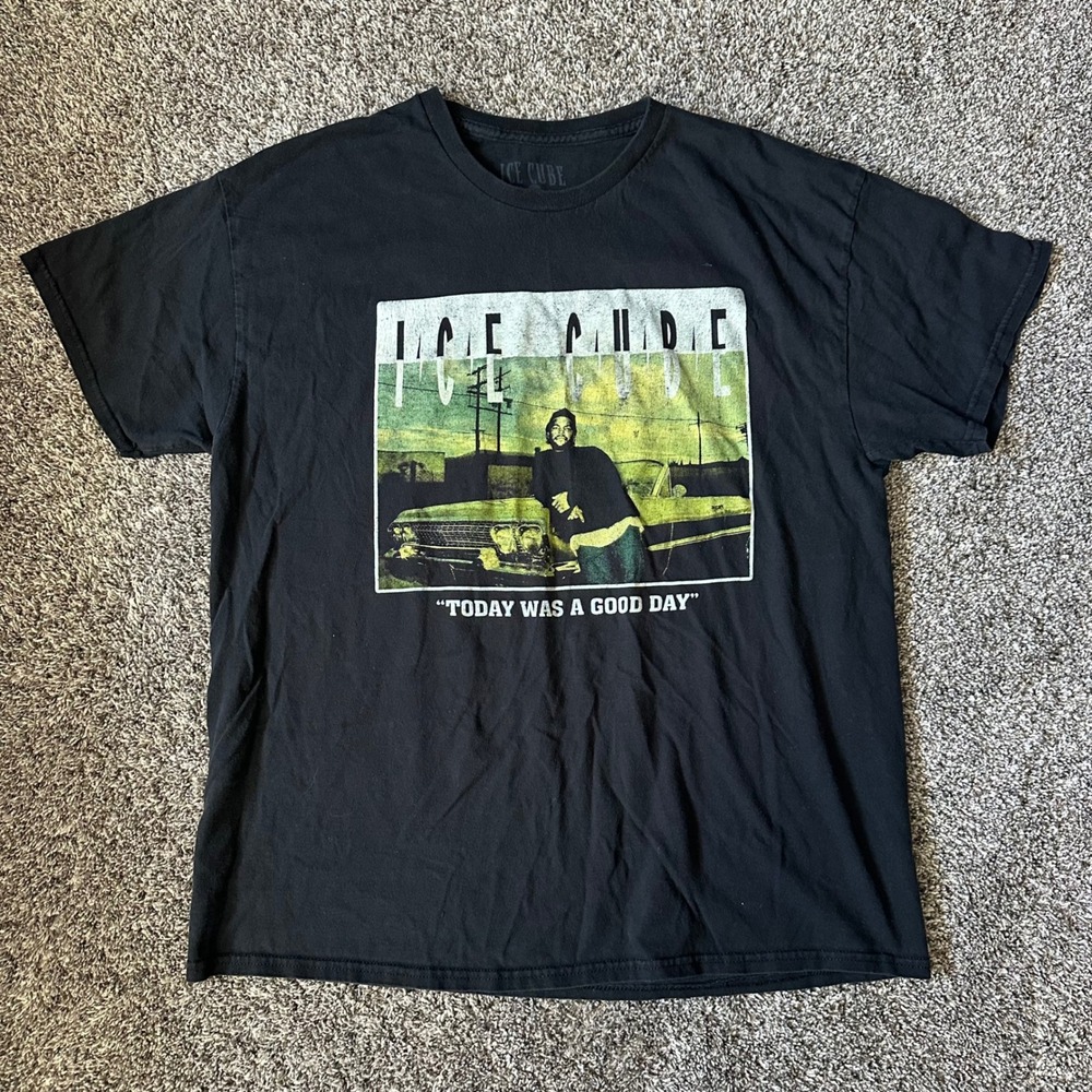 Ice Cube Graphic Tee Black Today Was A Good Day Rap Shirt XL